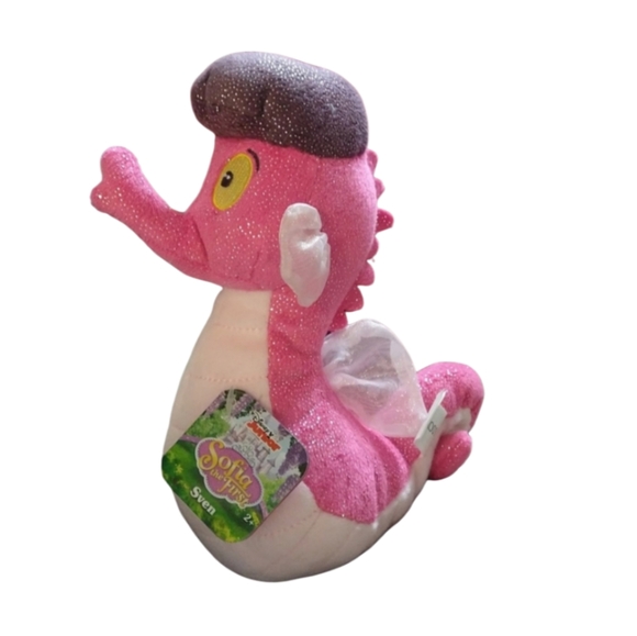 Disney Sofia the First Sven Pink Seahorse Plush Soft Stuffed toy - Picture 1 of 15